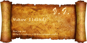 Vukov Ildikó névjegykártya