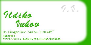 ildiko vukov business card